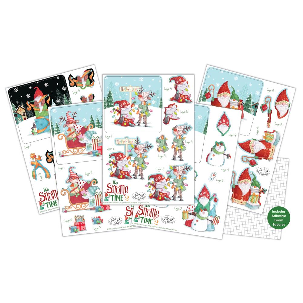 Craft Consortium 'It's Snome time 2' 3D decoupage pack (10 sheets)