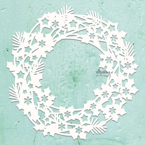 Mintay papers chippies - wreath