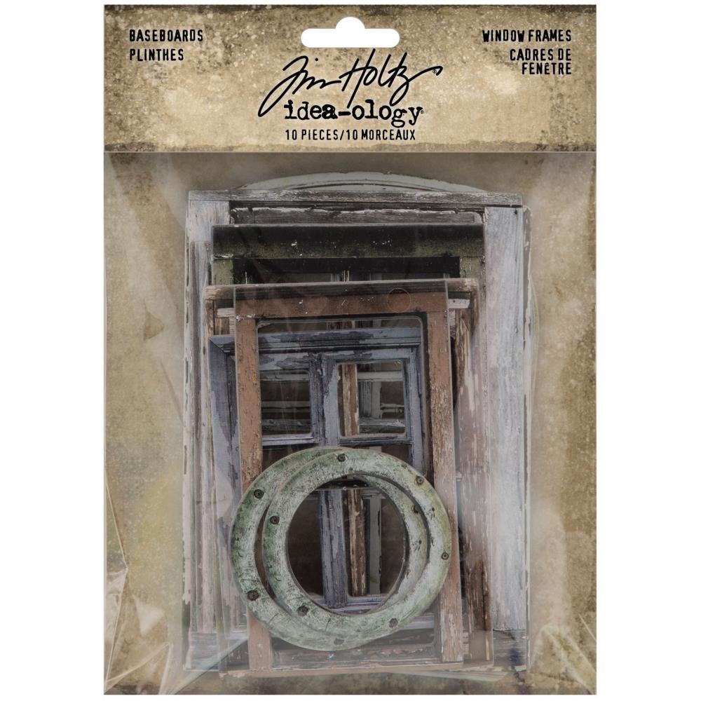 Tim Holtz baseboard window frames