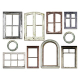Tim Holtz baseboard window frames