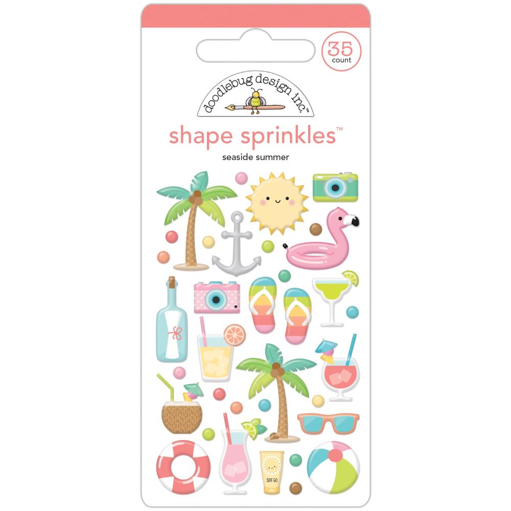 Doodlebug Seaside Summer epoxy stickers