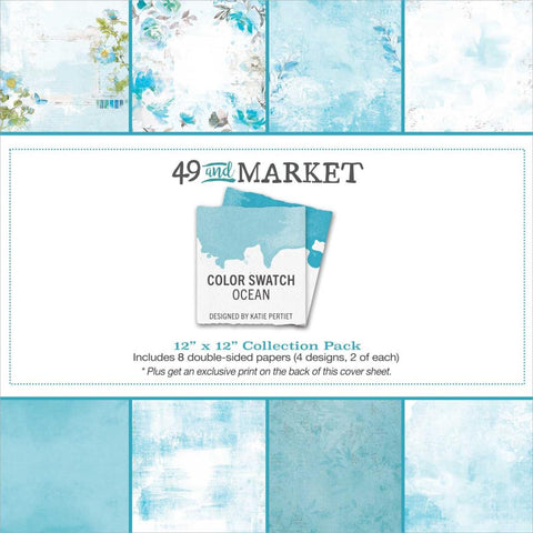 49 and Market 'Color Swatch' Ocean ds paper pack