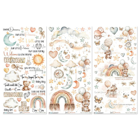49 and market 'Little Dreamers' rub-on transfers