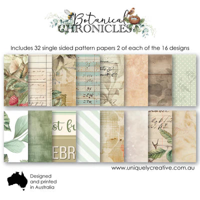 Uniquely Creative 'Botanical Chronicles' 6x6 paper pack