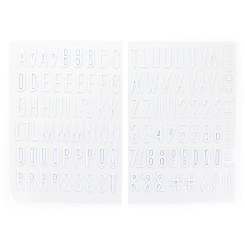 Elle's Studio large white puffy alphabet stickers