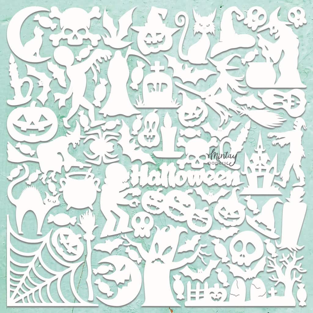 Mintay papers chippies Halloween mix 2 D85