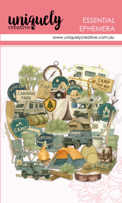 Uniquely Creative campsite ephemera