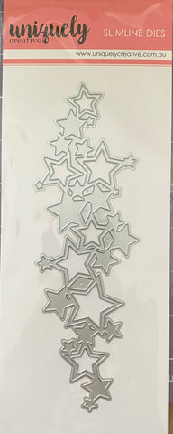 Uniquely Creative slimline starry stack die