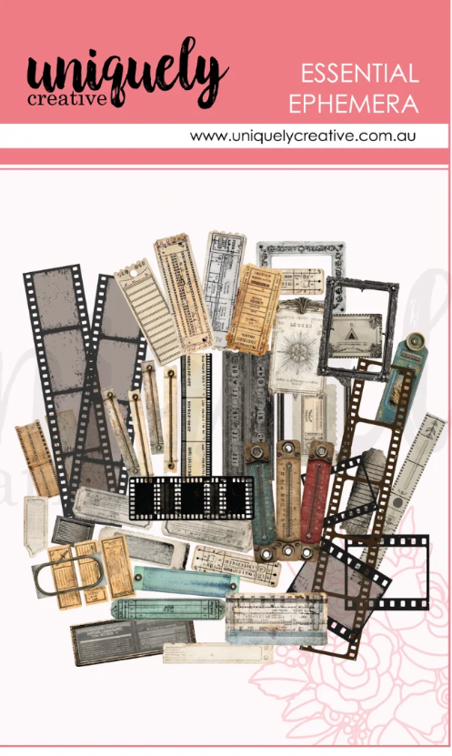 Uniquely Creative Essentials acetate rustic ephemera