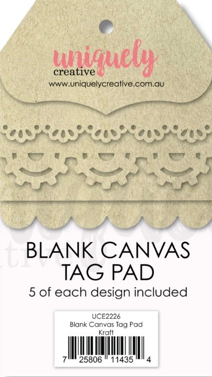 Uniquely Creative Kraft canvas tags
