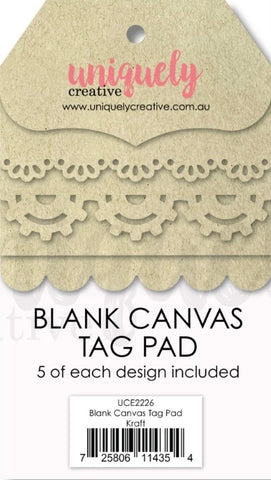 Uniquely Creative Kraft canvas tags