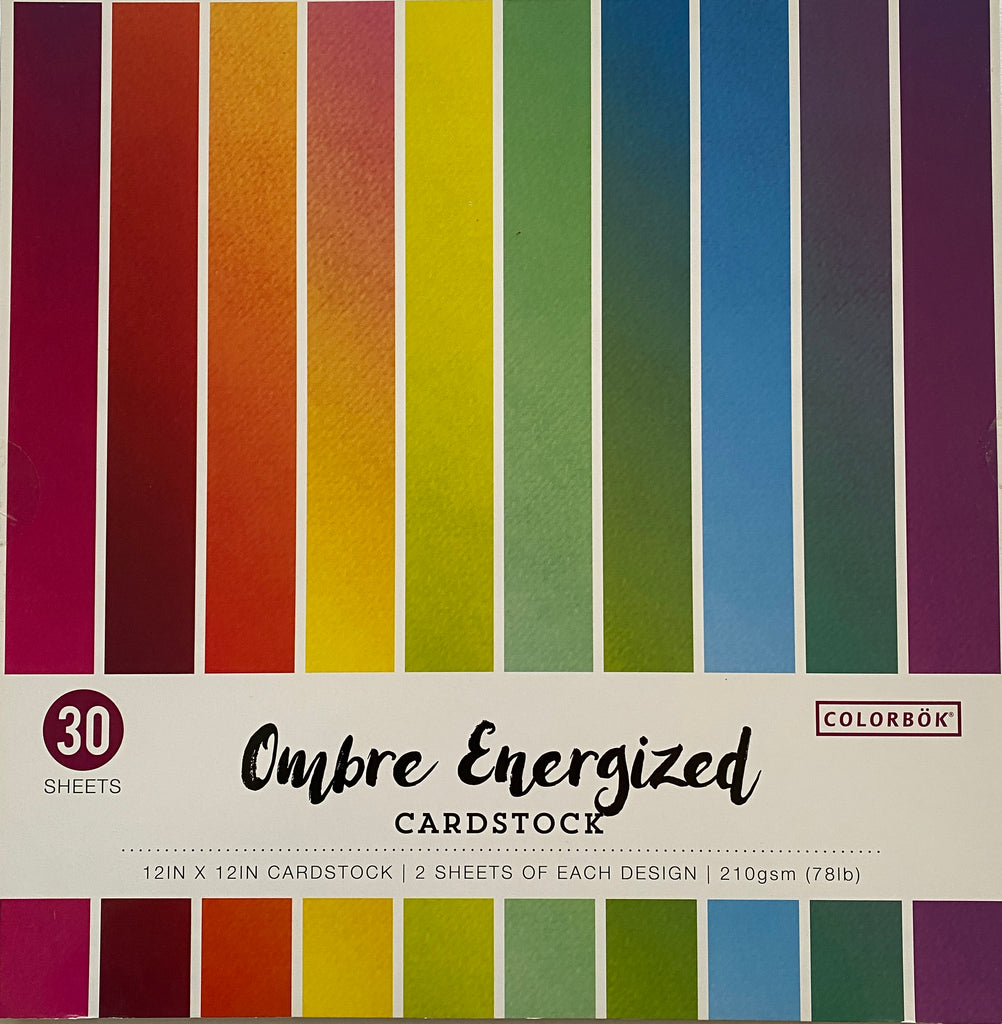 Colorbok Energised Ombre single sided patterned paper (paper pad 30 sheets)