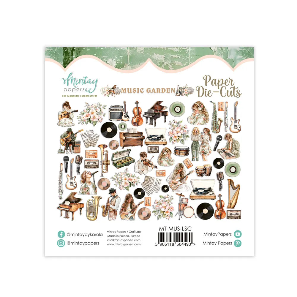 Mintay 'Music Garden' diecuts