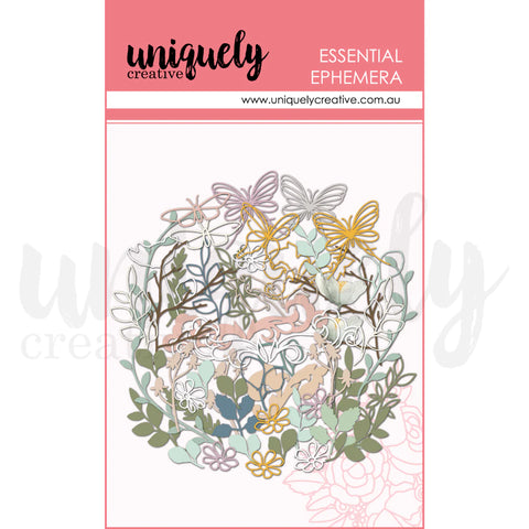 Uniquely Creative Botanical ephemera diecuts