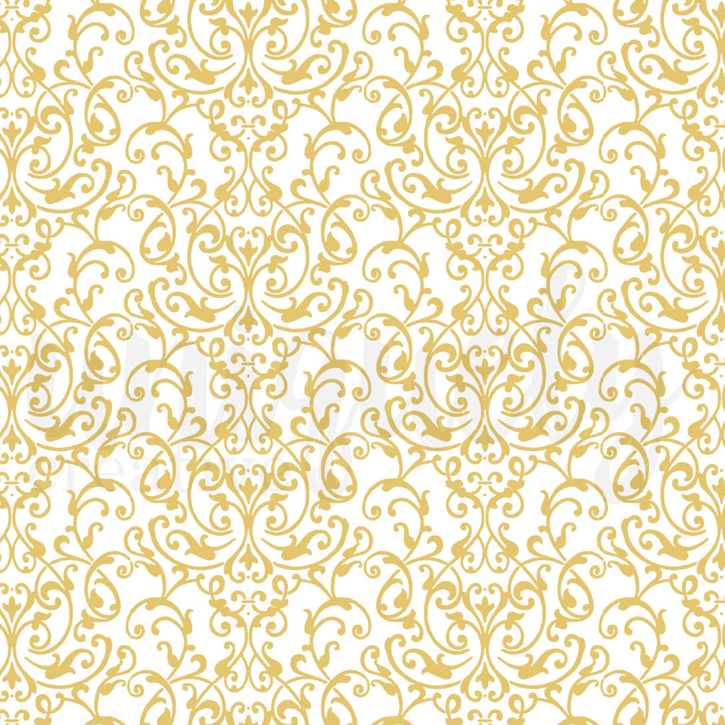Uniquely Creative Bohemian Escape 12x12 damask foil acetate