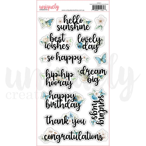 Uniquely Creative' Delighted Curiosities' sweet sentiments dimensional stickers