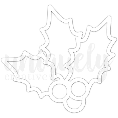 Uniquely Creative 'Christmas Keepsakes' holly overlay