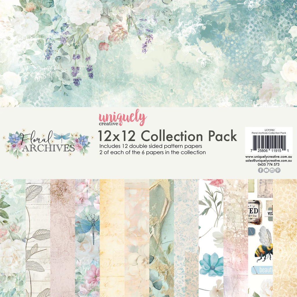 Uniquely Creative 'Floral Archives' collection pack