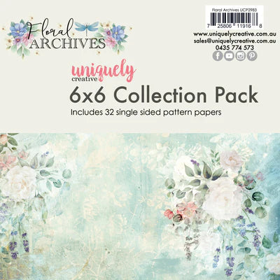 Uniquely Creative 'Floral Archives' 6x6 paper pack