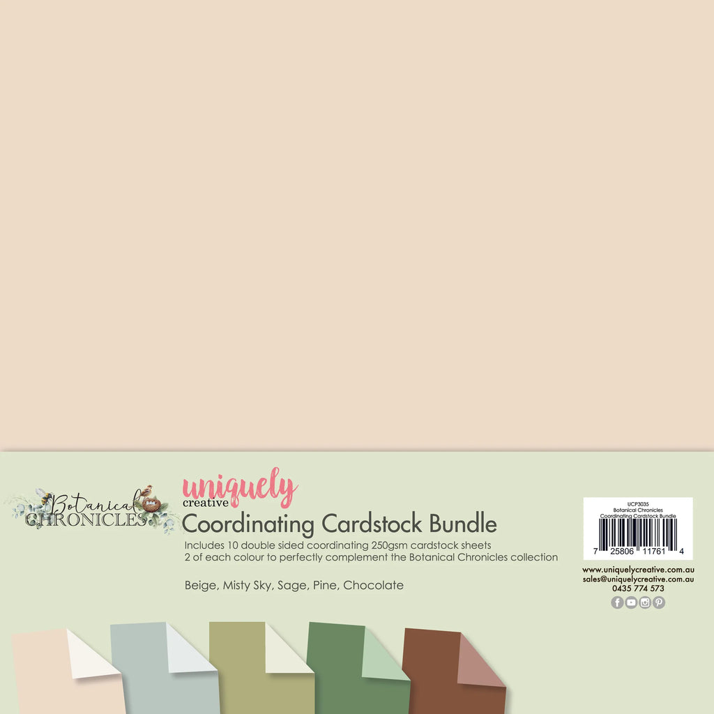 Uniquely Creative 'Botanical Chronicles' cardstock bundle