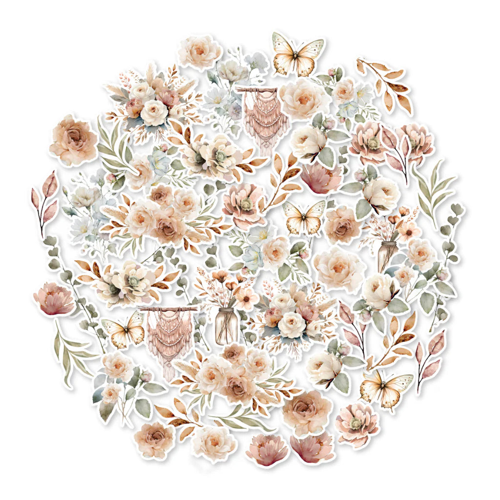 Uniquely Creative Bohemian Escape vellum floral creative cuts