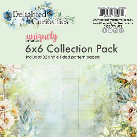Uniquely Creative' Delighted Curiosities' single-sided 6x6 collection pack