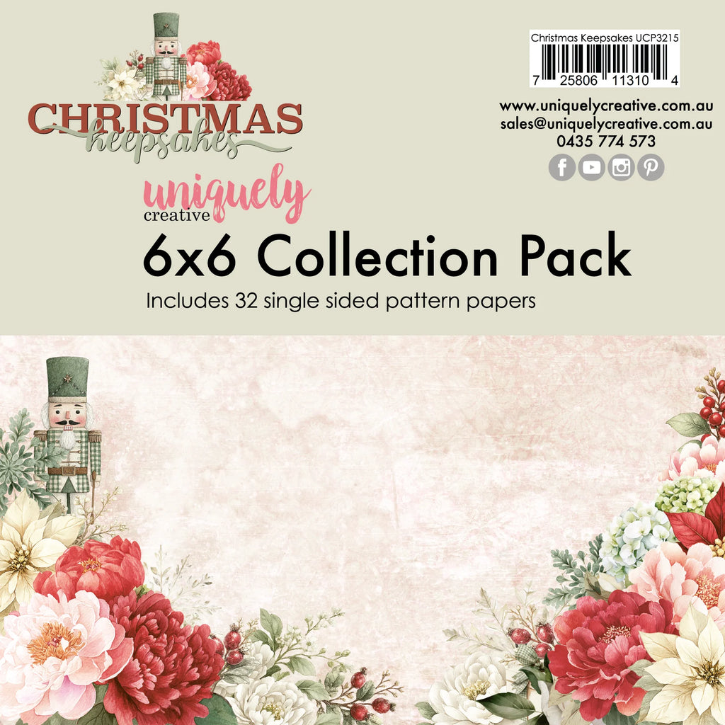 Uniquely Creative 'Christmas Keepsakes' 6x6 paper pack