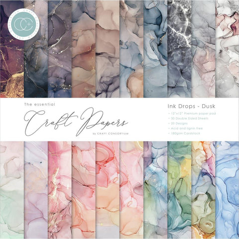 Craft Consortium 'Ink Drops - dusk' paper pad