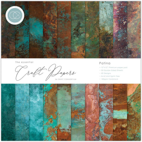 Craft Consortium 'Patina' 12x12 paper pad