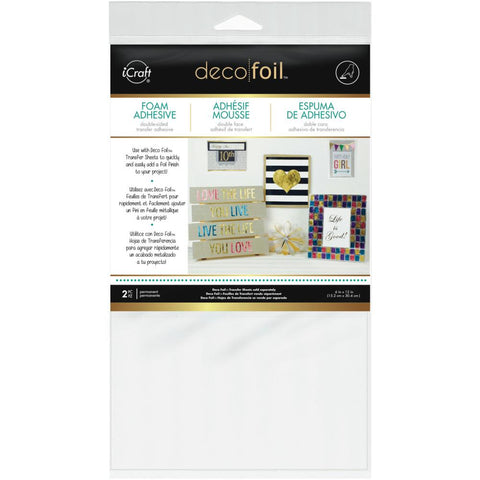iCraft deco foil foam adhesive 6x12in (2 sheets)