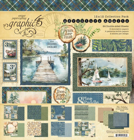Graphic 45 'Adventure Awaits' collection pack