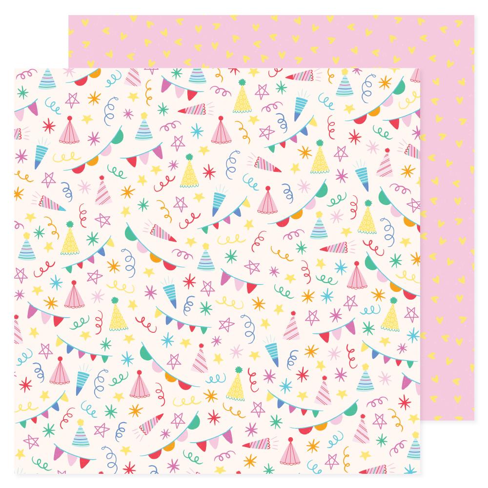 Pebbles 'All the Cake' party decor ds patterned paper