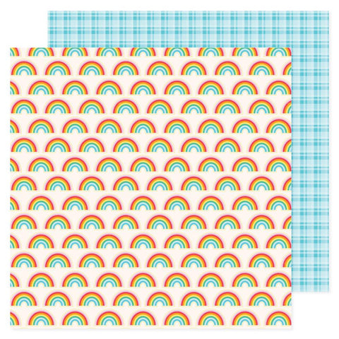 Pebbles 'All the Cake' rainbows ds patterned paper