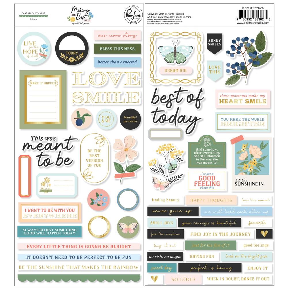 PFS 'Making the best of it' cardstock stickers