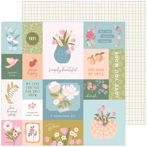 Pinkfresh Studio 'Lovely Blooms' choose happy ds patterned paper