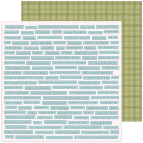 Pinkfresh Studio 'Lovely Blooms' here & now ds patterned paper
