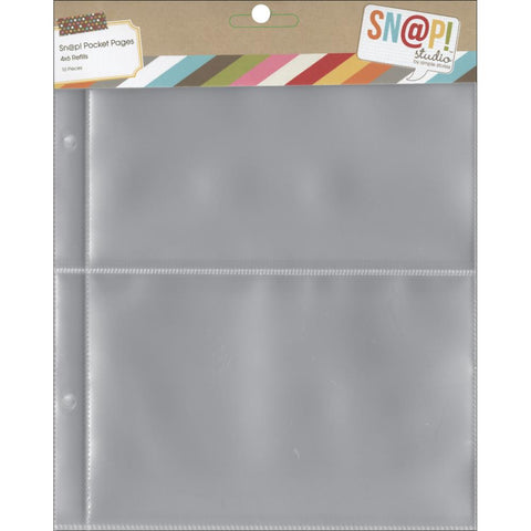Simple Stories snap 6x8 page protectors (10) 4x6 pockets