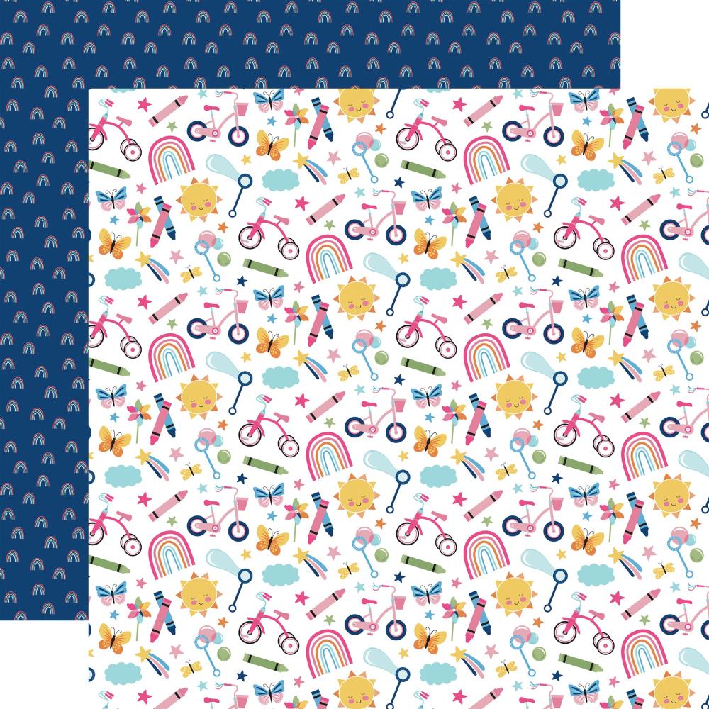 Echo Park 'Play all day Girl' playdate ds patterned paper