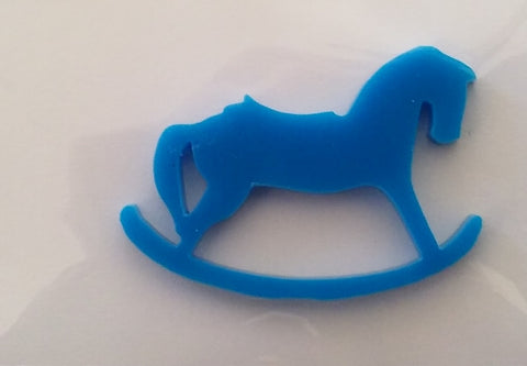 Corbett Creations blue acrylic rocking horse