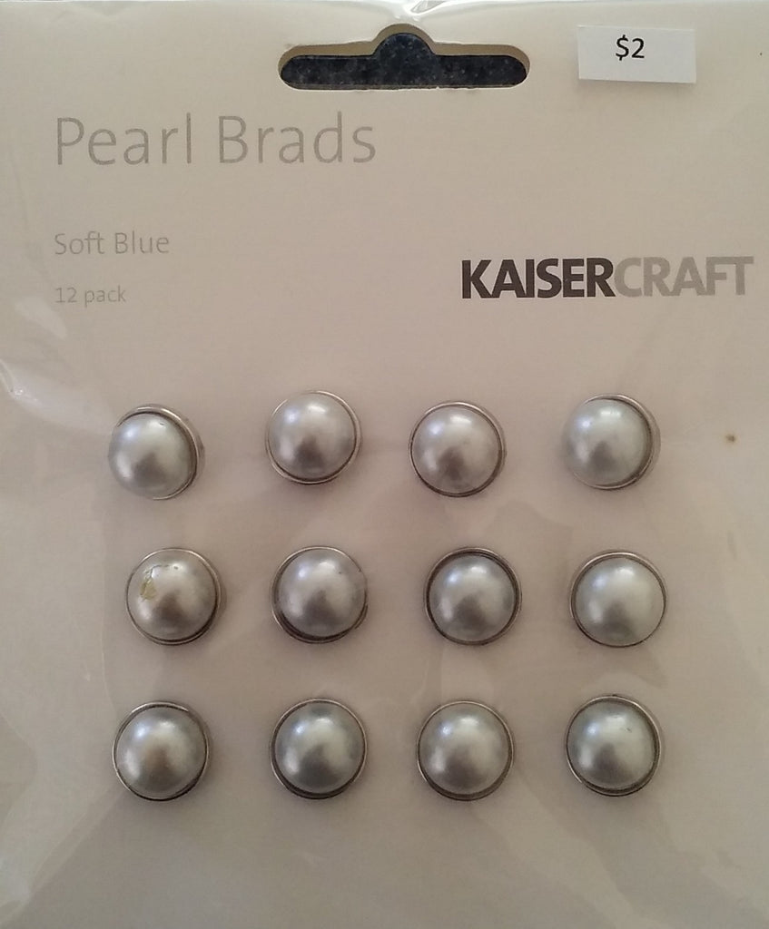Kaisercraft pearl brads (soft blue)