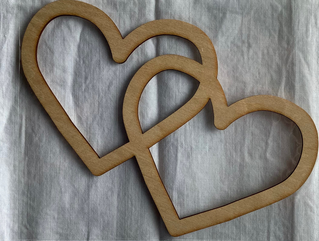 Elle’s Studio linked wood veneer hearts