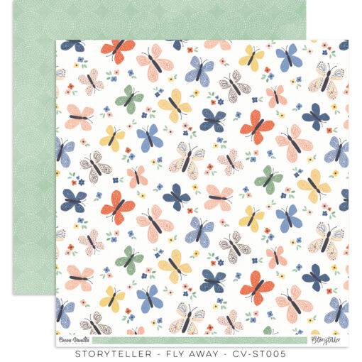 Cocoa Vanilla 'Storyteller' fly away ds patterned paper