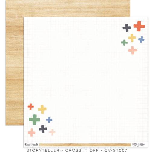 Cocoa Vanilla 'Storyteller' cross it off ds patterned paper