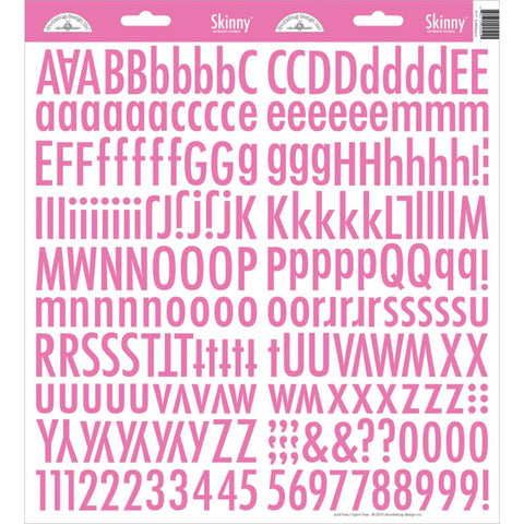Doodlebug bubblegum cardstock alphabet stickers