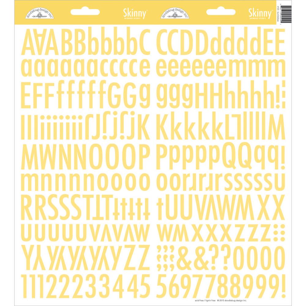 Doodlebug bumblebee cardstock alphabet stickers