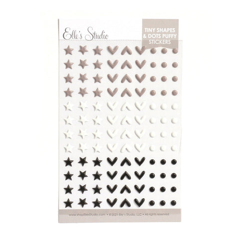 Elle's Studio 2021 neutral tiny shapes puffy stickers