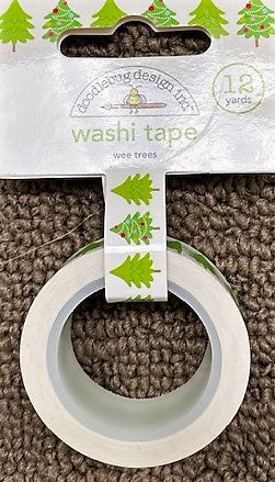 Doodlebug 'wee trees' washi tape 12 yards (slightly transparent)