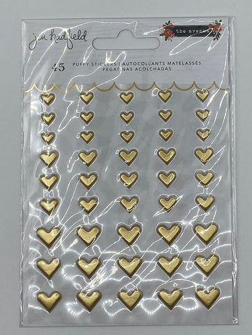 Jen Hadfield 'The Avenue' puffy gold hearts