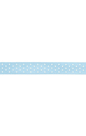 AC white polka dots on blue 3.7m long