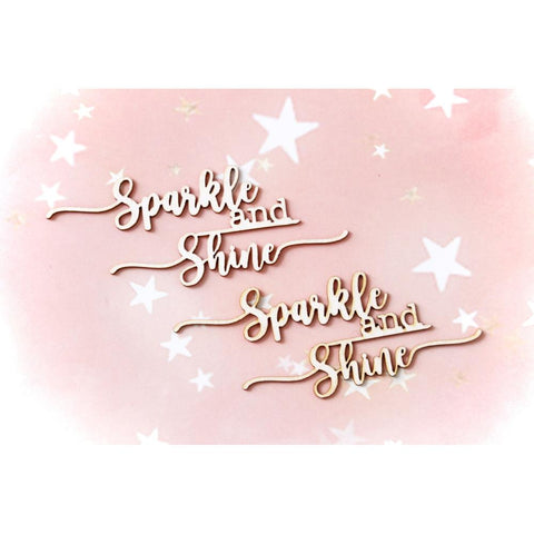 Asuka Studio 'Sparkle & Shine' chipboard embellishment